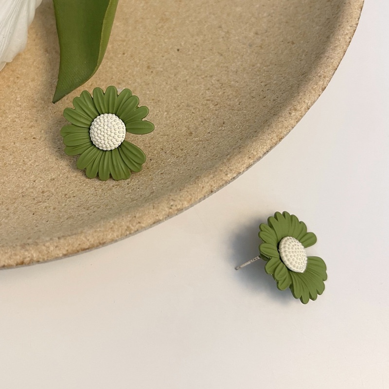 Bông Tai Hình Hoa Cúc Bằng Bạc S925 Phong Cách Hàn Quốc Thời Trang 2022 Dành Cho Nữ