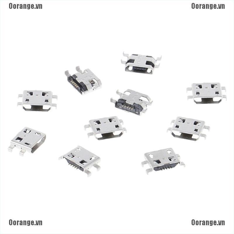 Bộ 10 Đầu Nối Type B Micro USB 5 Pin | BigBuy360 - bigbuy360.vn