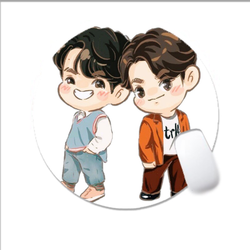 Miếng di chuột in hình  BRIGHTWIN 2gether BL Thái Lan cute anime chibi miếng kê chuột miếng lót chuột