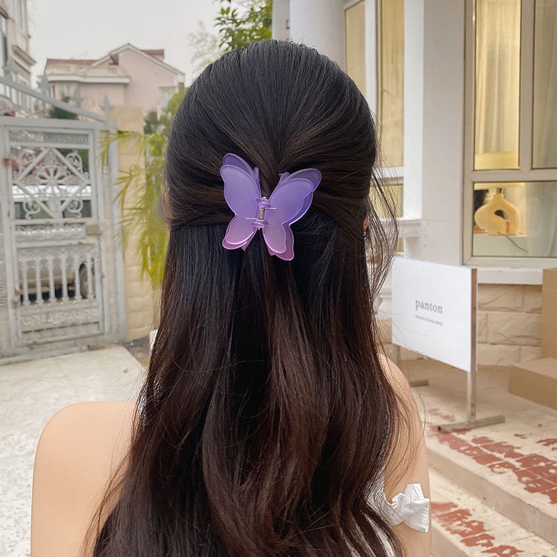 Kẹp Tóc Hình Bướm Nhiều Màu Sắc Phong Cách Hàn Quốc Thời Trang Cho Nữ