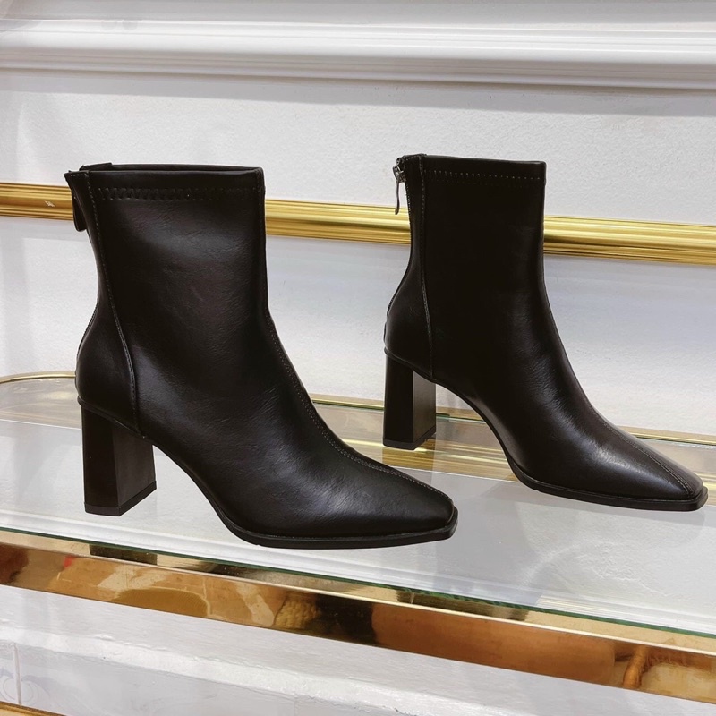 Boot lửng gót trụ 7P - Fullbox