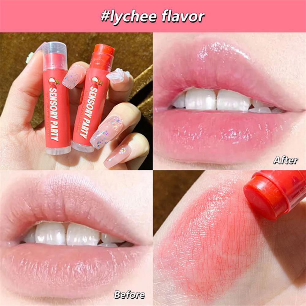 Set 3 Son Dưỡng Môi Dạng Thạch Trong Suốt Hương Trái Cây Dễ Thương A4I4