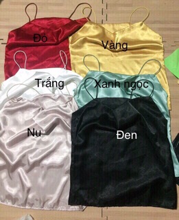 Áo hai dây đổ cổ phi lụa (FreeShip Extra)