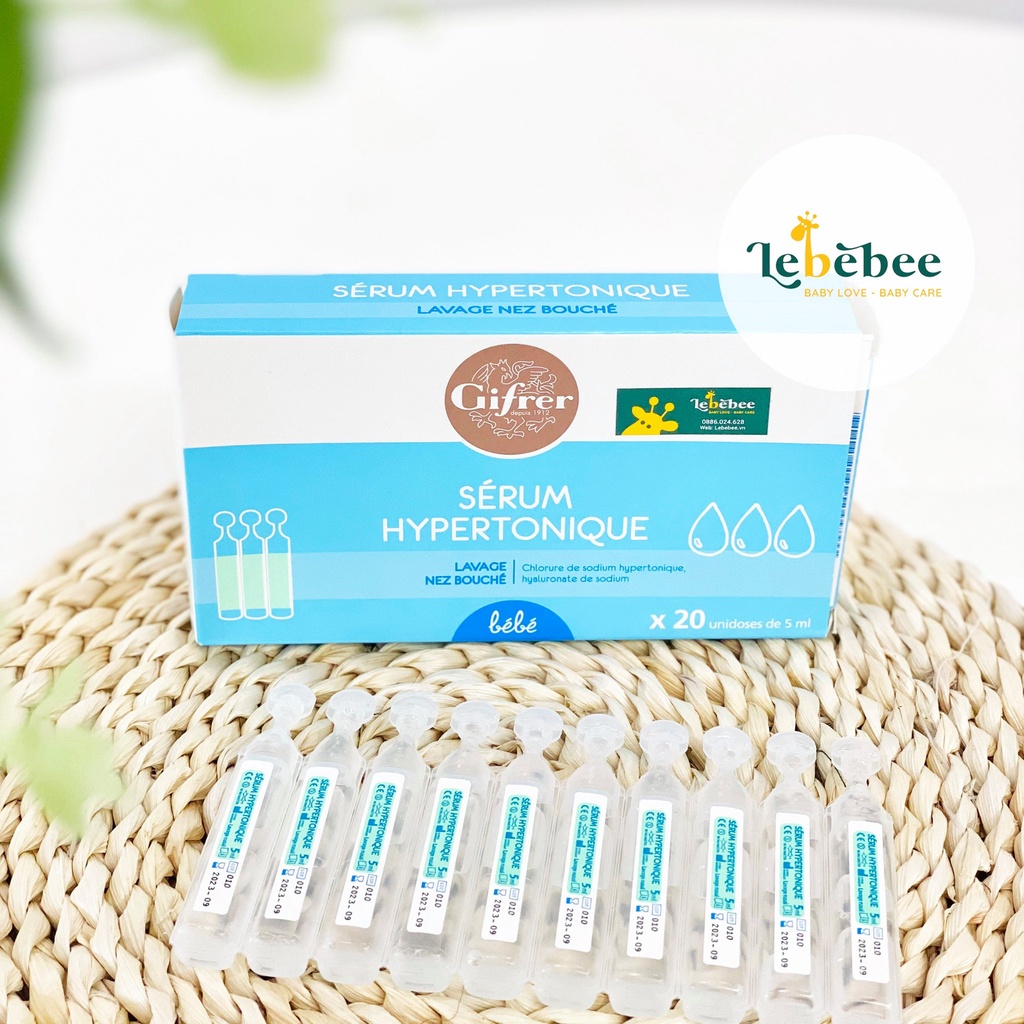 Fysoline - Nước muối sinh lý Gifrer Pháp - Vệ sinh mắt, mũi, miệng cho bé