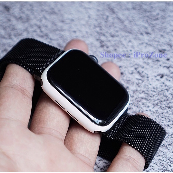 Dán Skin  giả thép , trắng sứ cho Apple Watch Series 1 , 2 , 3 ,4 , Series 5 , Series 6 , SE Phục hồi máy xước