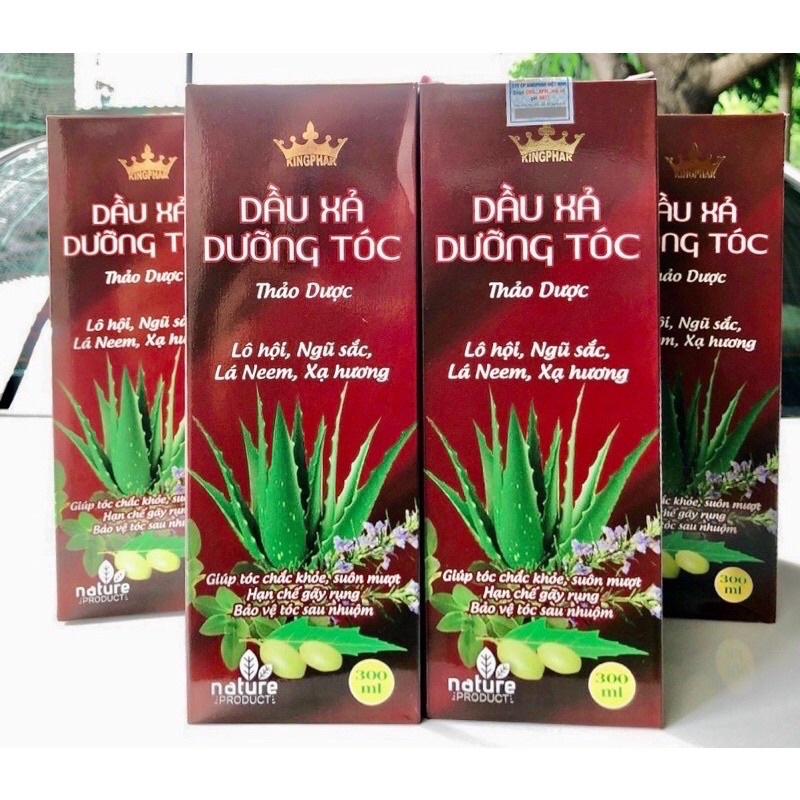 Dầu xả thảo dược dưỡng tóc Kingphar 300ml-Hạn chế gãy rụng