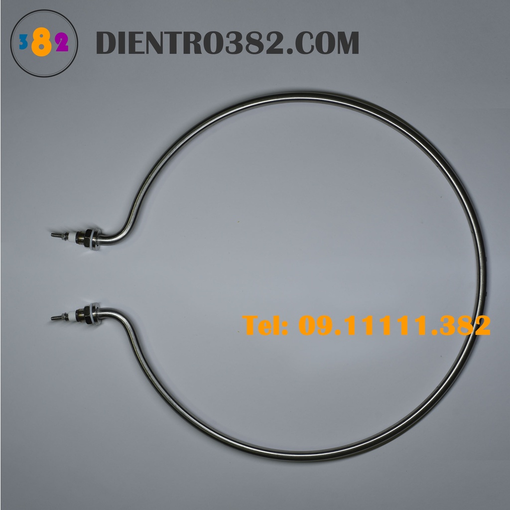 Thanh nhiệt vòng tròn công suất 3kw, 4kw, 5kw, 6kw inox 304, mây so điện vòng tròn đun nước - Điện trở 382