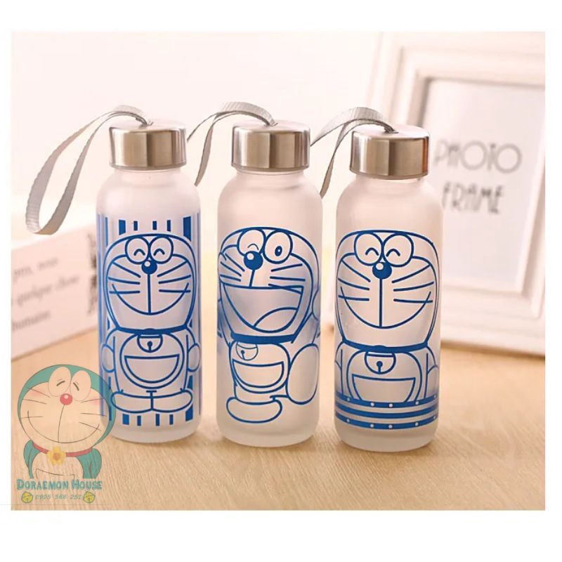 💎BÌNH THỦY TINH 330ML DORAEMON