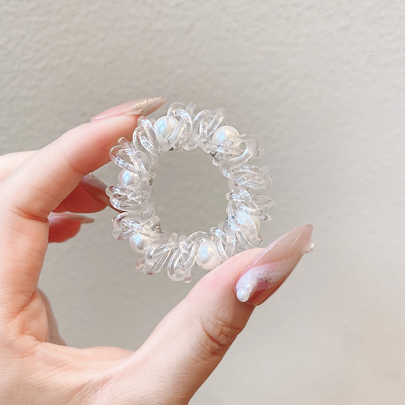 Dây buộc tóc lò xo co giãn phong cách Hàn Quốc đơn giản cho nữ