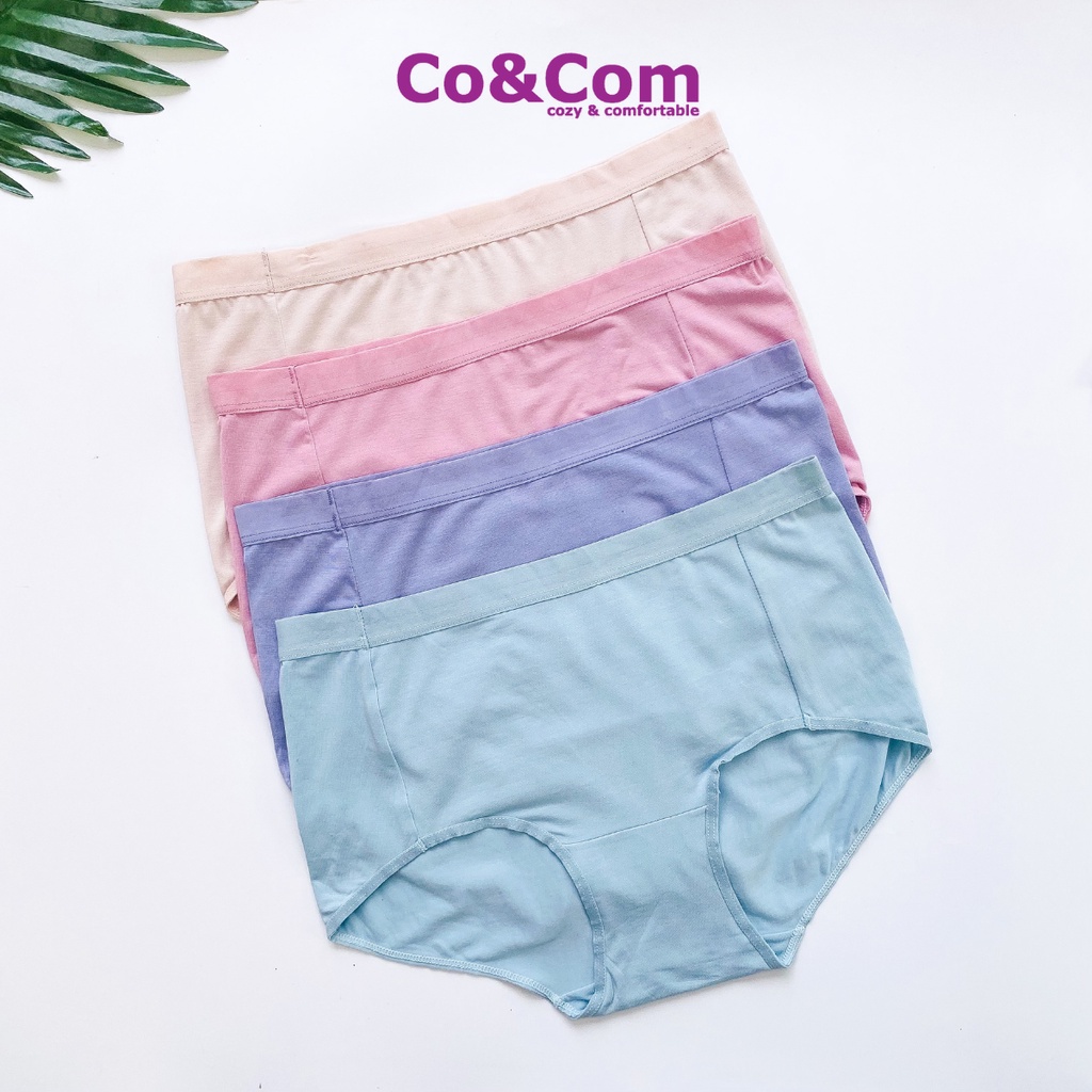 Quần Lót Nữ Modal Cao Cấp Co&amp;Com Không Lộ Viền Cạp Chun Mềm Mại Lót Đũng Cotton Kháng Khuẩn NO0010