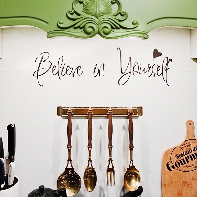Decal Dán Tường Châm Ngôn Tiếng Anh 20*55cm