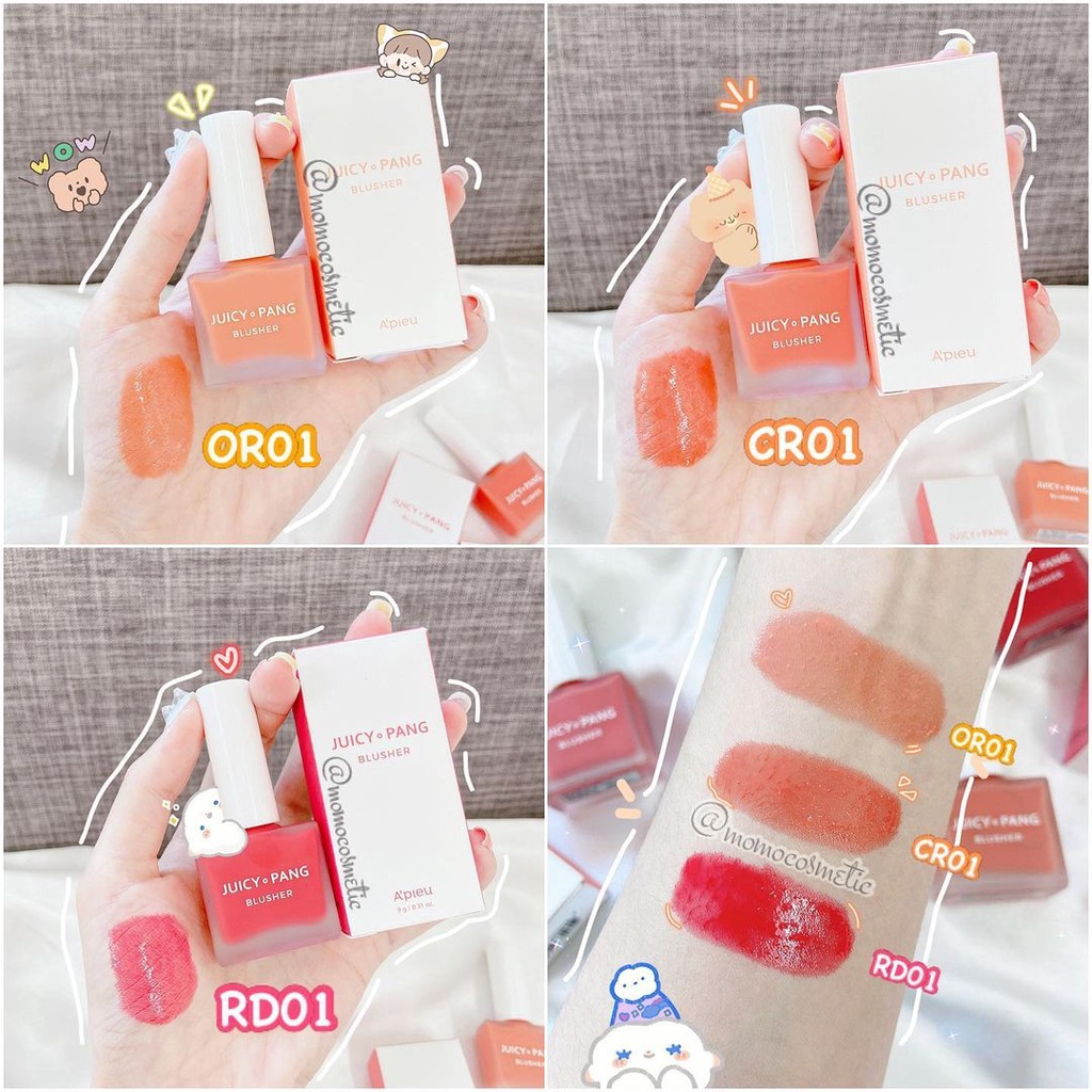 Má hồng dạng kem A'pieu Juicy Pang Blusher