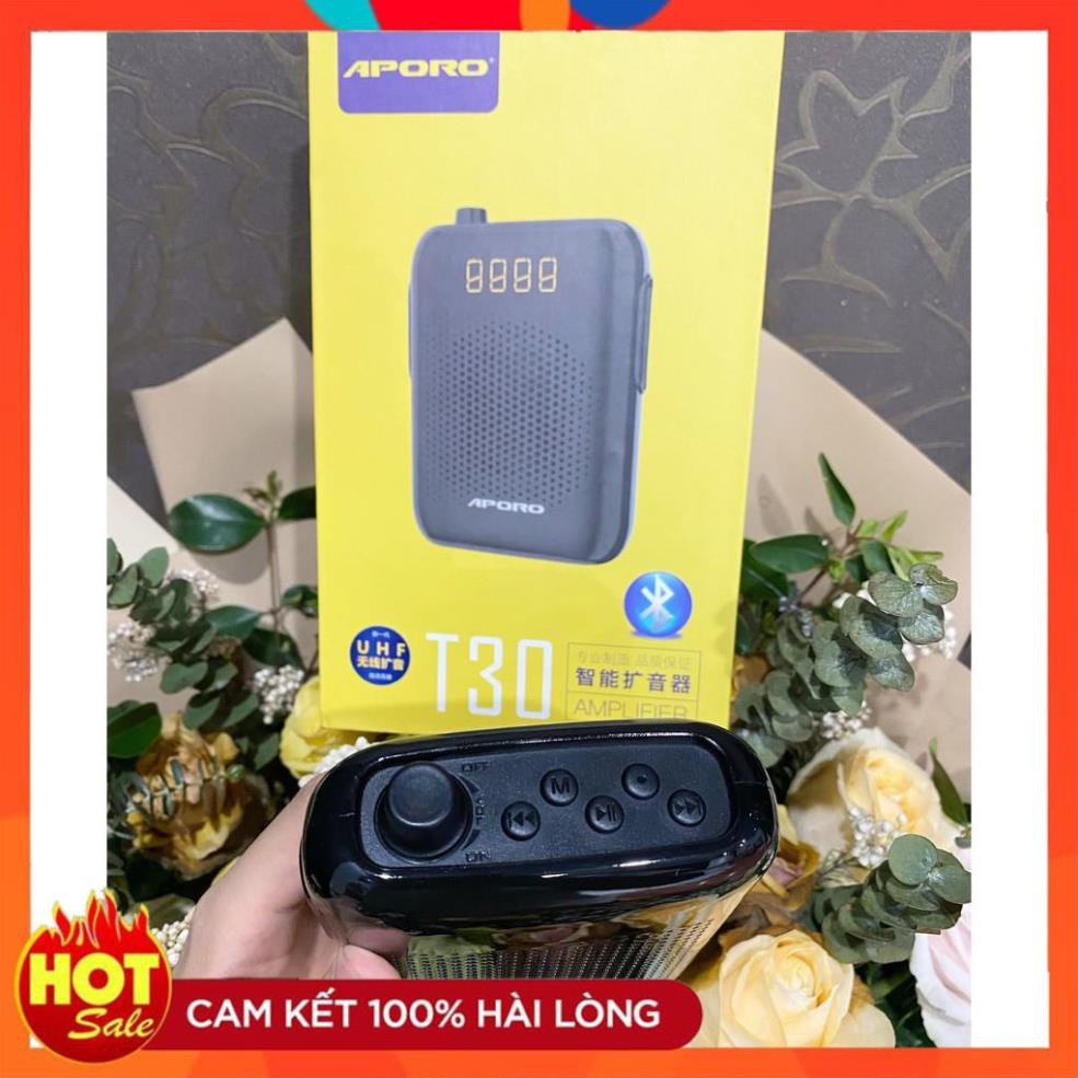 [Hàng Xịn] Loa trợ giảng không dây APORO T30 UHF Kết nối Bluetooth, USB