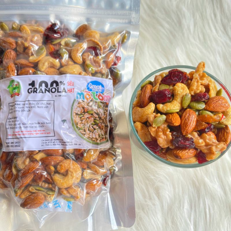 COMBO SỈ GRANOLA 5KG 100% HẠT