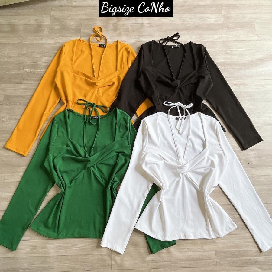 Áo thun dài tay bigsize nữ phông dáng Chuppy từ 58-95kg TD2