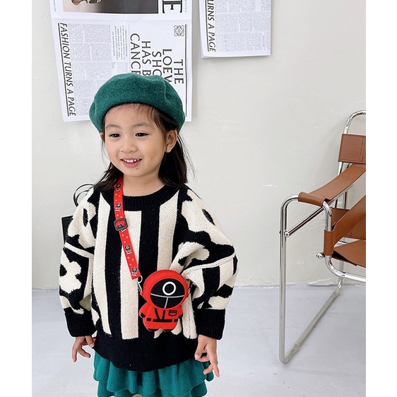 túi đeo chéo pop it trò chơi con mực cho bé