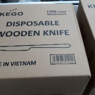 Dao gỗ dùng một lần KEGO (thùng 1000 cái)