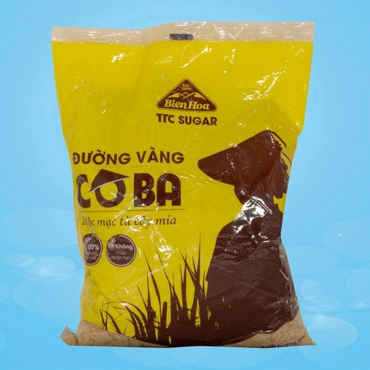 Đường vàng Cô Ba Biên Hòa gói 1kg - Mộc mạc từ cây mía