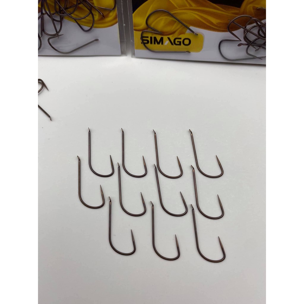 Lưỡi Câu Cá Simago Titan Sode Barbless Không Ngạnh Phù Hợp Câu Rô Chuyên Câu Đài, Câu Đơn
