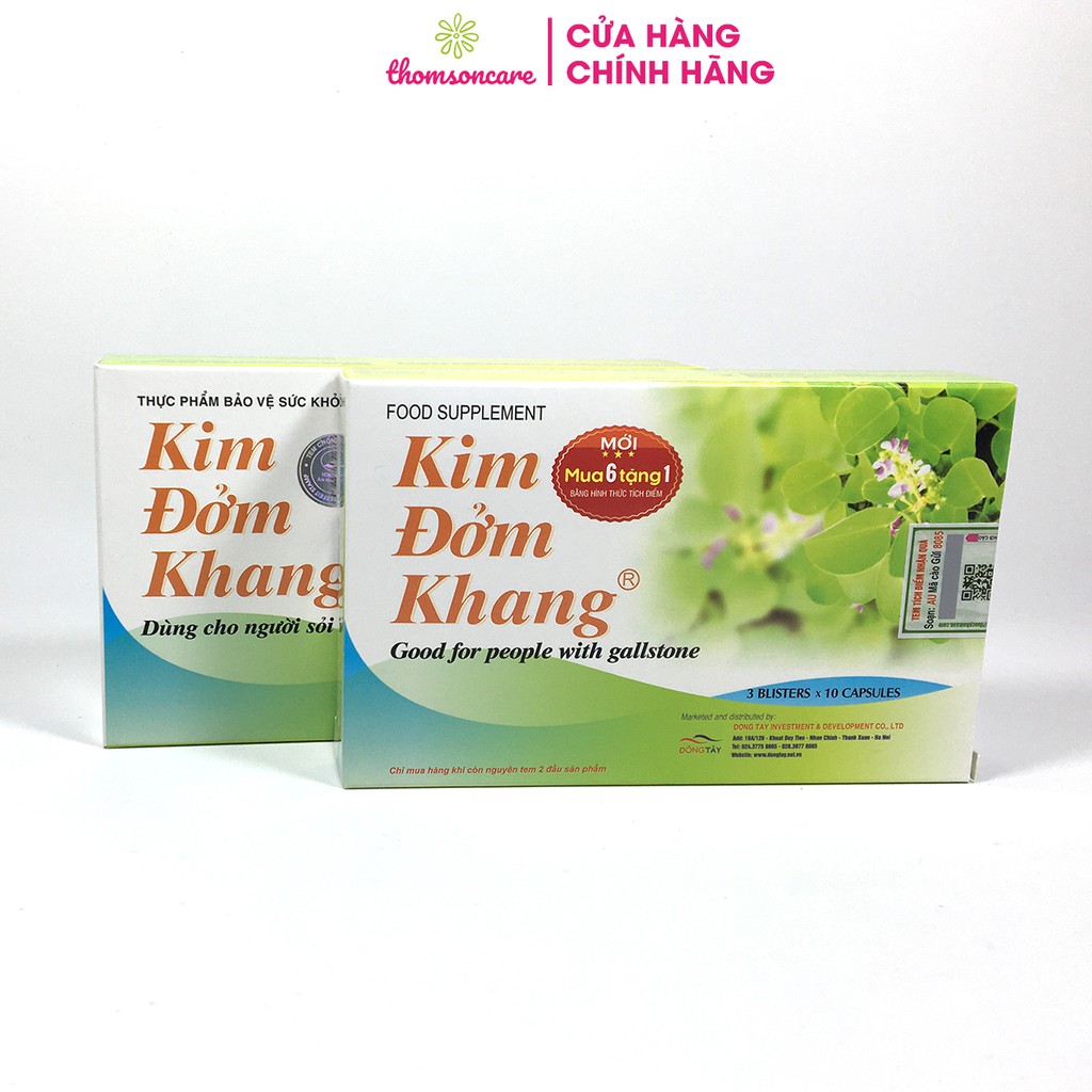 Kim Đởm Khang - Hỗ trợ cho người sỏi thận - Mua 6 tặng 1 bằng tem tích điểm, tán sỏi từ thảo dược