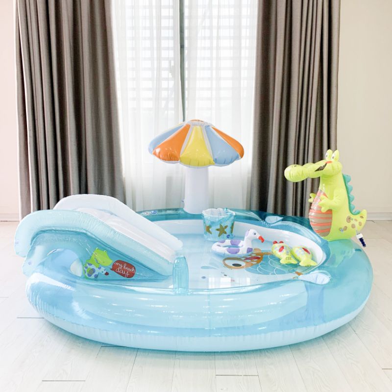 Bể bơi cho bé, bể bơi khủng long Intex