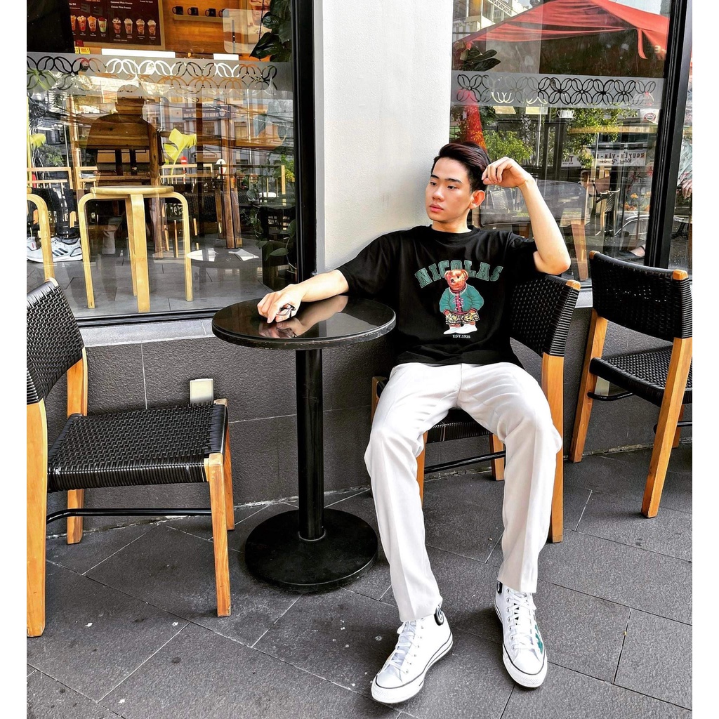 Áo thun NlKOLAS GUCl - vải cotton cao cấp, nam nữ