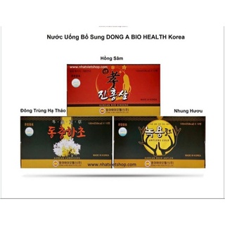 Nước hồng sâm/ Nhung Hươu/ Đông Trùng hạ thảo Đông A Bio