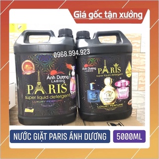 Nước giặt PARIS ÁNH DƯƠNG can 5lit chính hãng công ty màu đen