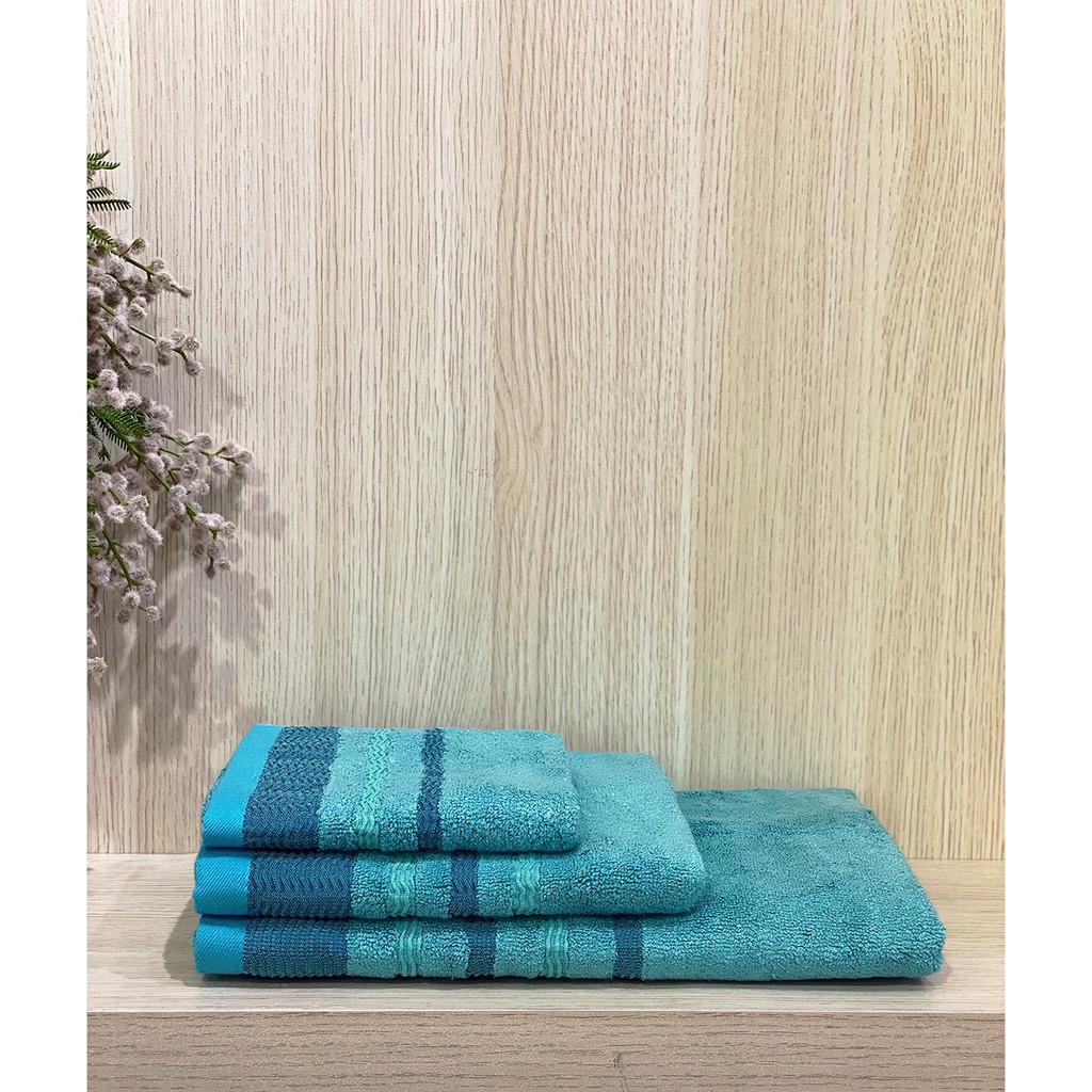 Bộ khăn sợi tre Bamboo NIN House - Mint mềm mại sau nhiều lần giặt