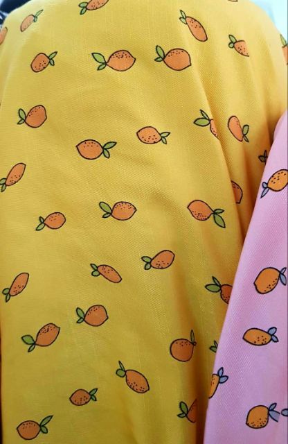 Vải đào may scrunchies