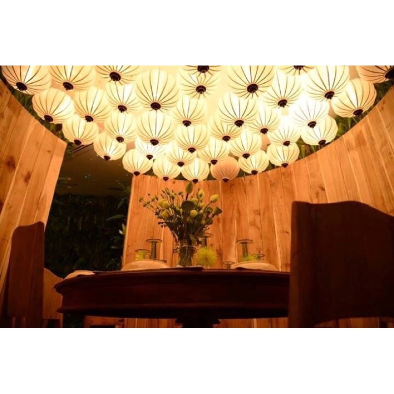 Đèn lồng hội an vải phi kháng nước và bụi thích hợp treo ngoài trờivietnames lanterns