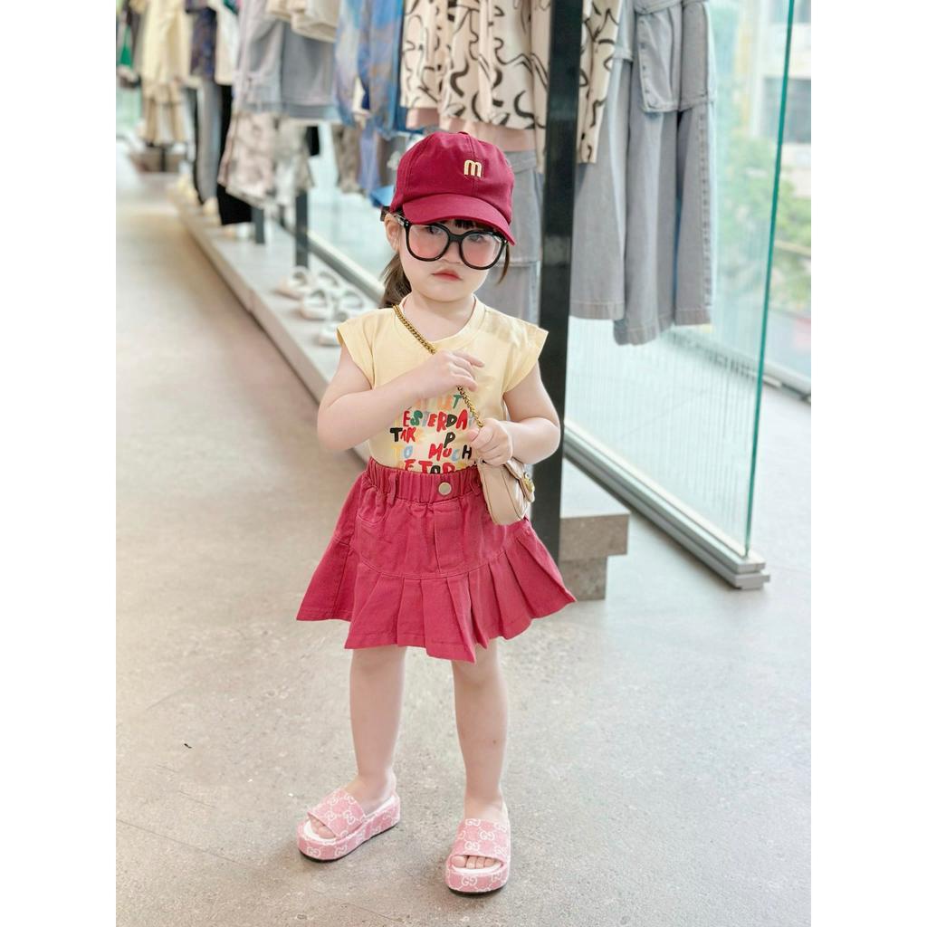 Bộ chân váy Kaki cho bé gái từ 10-22kg