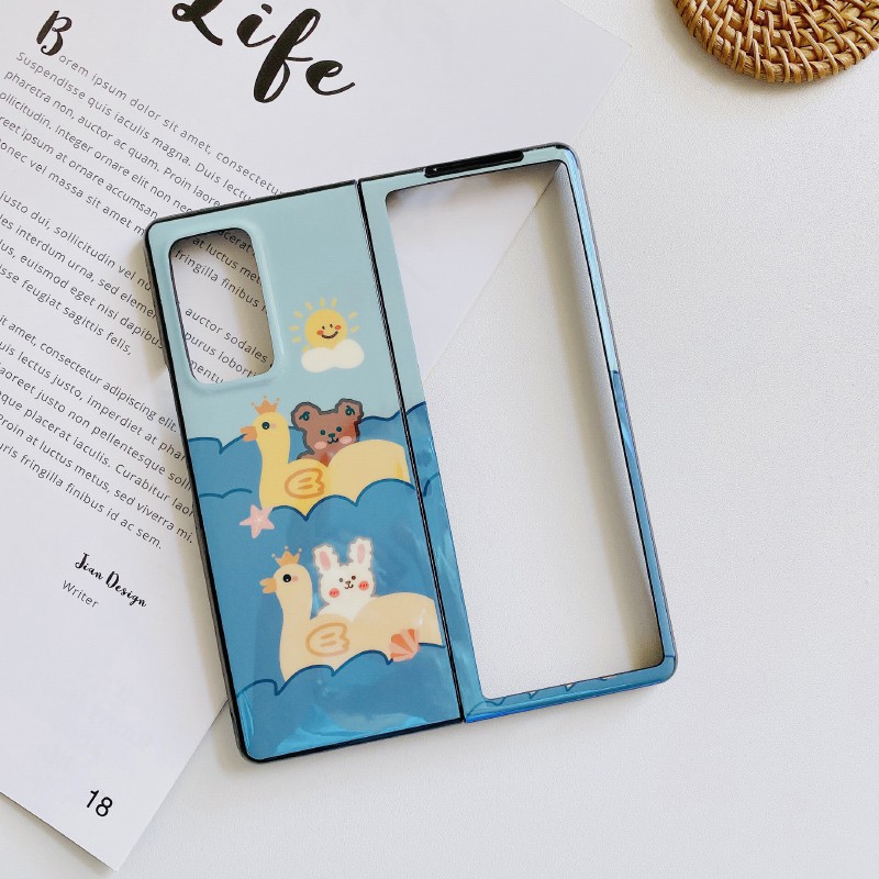 Ốp Điện Thoại Nắp Lật Chống Sốc Họa Tiết Hoạt Hình Dễ Thương Cho Samsung Galaxy Z Fold 2 Z Fold2 5g | BigBuy360 - bigbuy360.vn