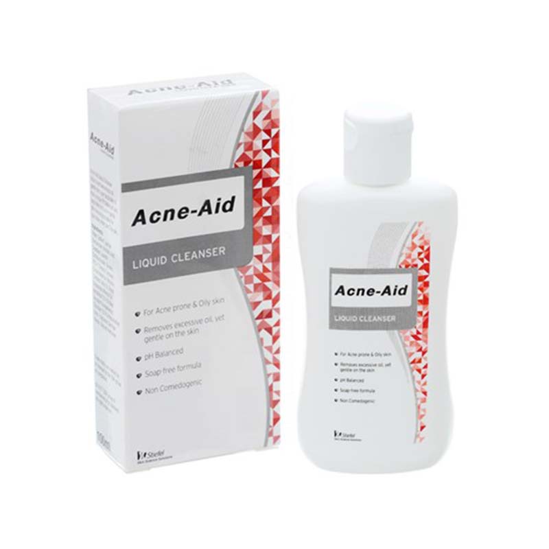 ✅ CHÍNH HÃNG KÈM QUÀ TẶNG sữa rửa mặt Acne - Aid Liquid 100ml  ACNE AID ACNE AID TẶNG BÔNG TẨY TRANG CALLA BT