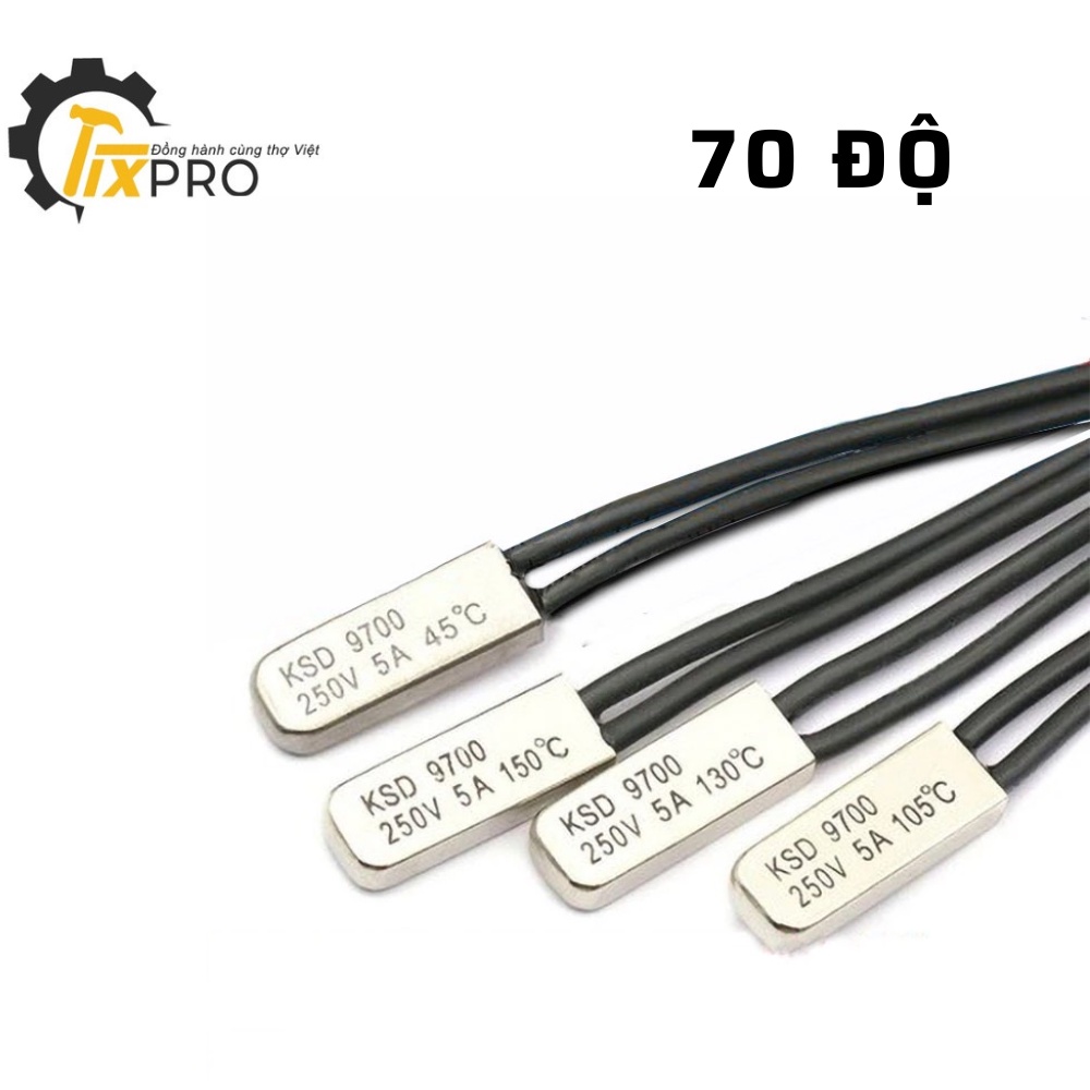 Rơ le nhiệt KSD9700 70 độ 5A 250V loại thường đóng
