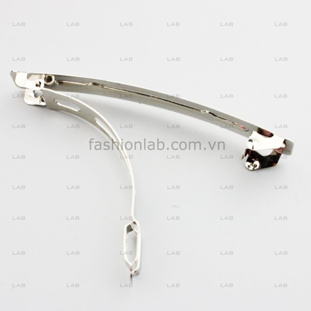 Kẹp tóc DIY lưng ngựa kim bản dài 8cm (chiếc) #0402