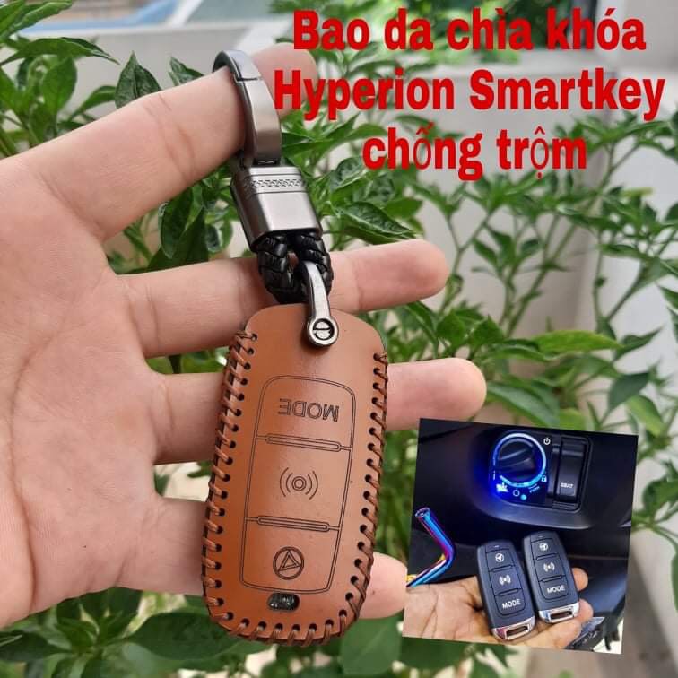 Bao Da Chìa Khóa Hyperion Smartkey chống trộm, tìm xe handmade da thật, bảo hành 2 năm