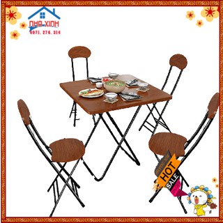 Bàn Ăn Gấp Gọn Thông Minh , Bàn Trà Cafe Nhỏ Gọn Tiện Lợi Size 60*60*74cm