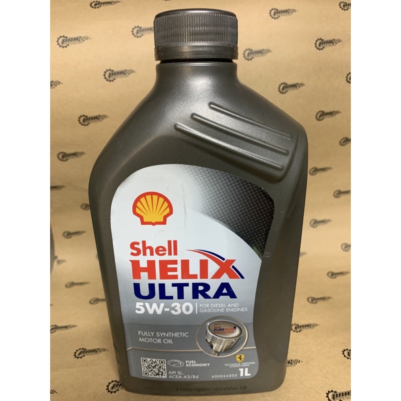 Nhớt tổng hợp 100% Shell Helix Ultra 5W30 - 1L