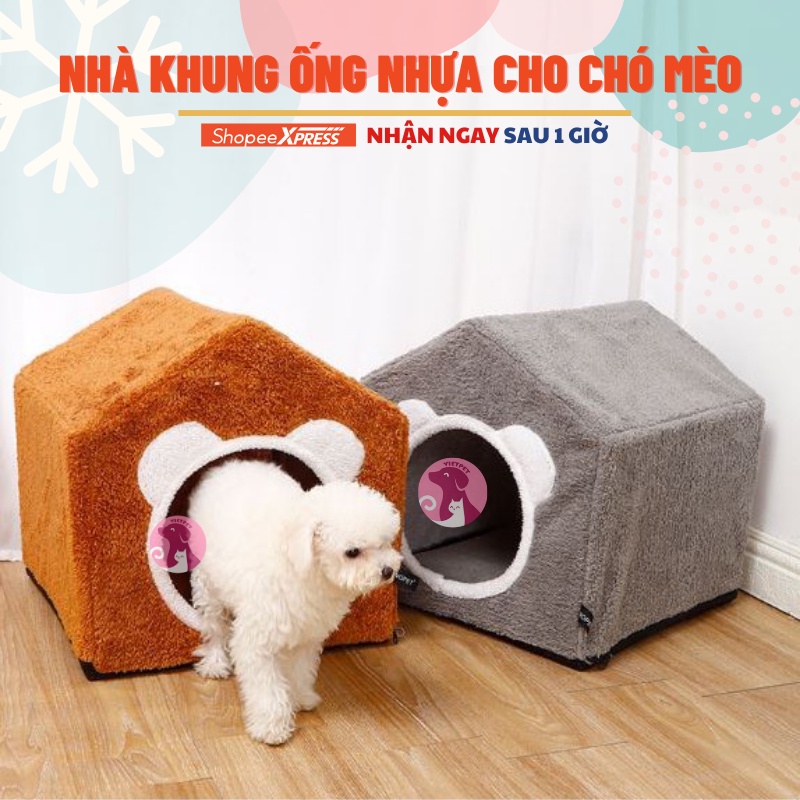 Đệm Cho Chó Mèo Thú Cưng - Nhà Khung Ống Nhựa Siêu Xinh - Nệm Cho Chó Mèo Vietpet Shop
