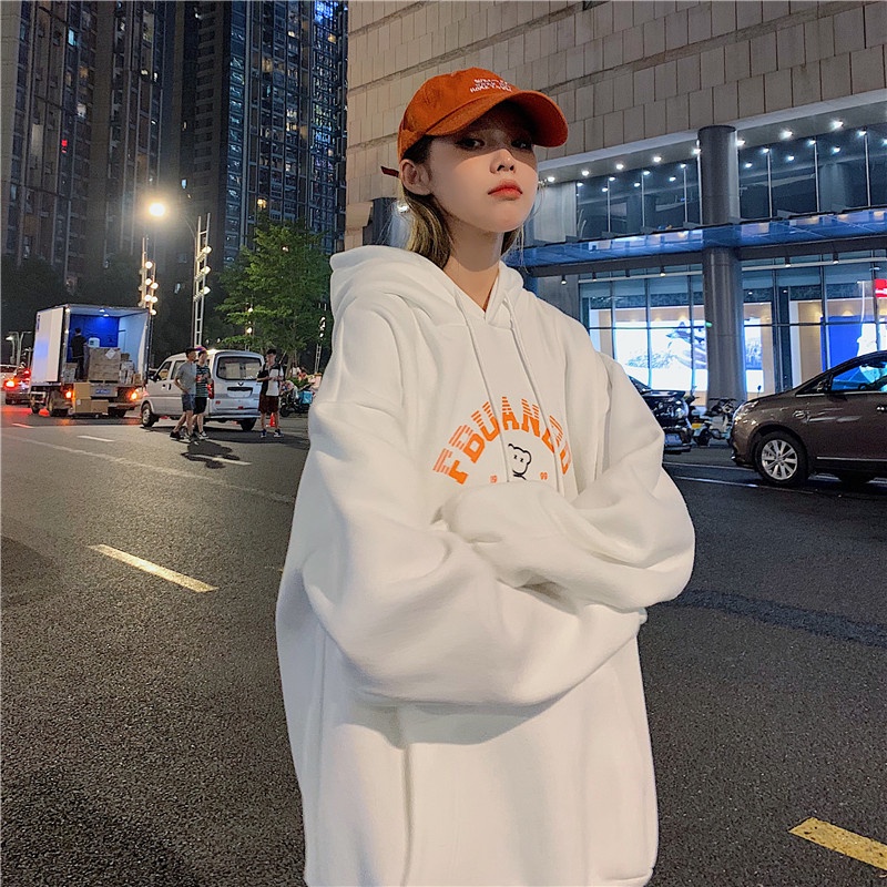 Áo hoodie tay dài phối túi phong cách xu hướng thời trang xuân thu cho cặp đôi
