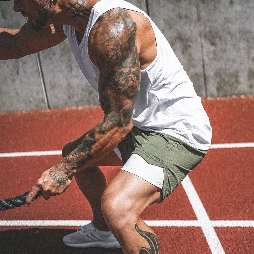 Quần Short Thể Thao 2 Trong 1 Nhanh Khô Thời Trang Mùa Hè Cho Nam