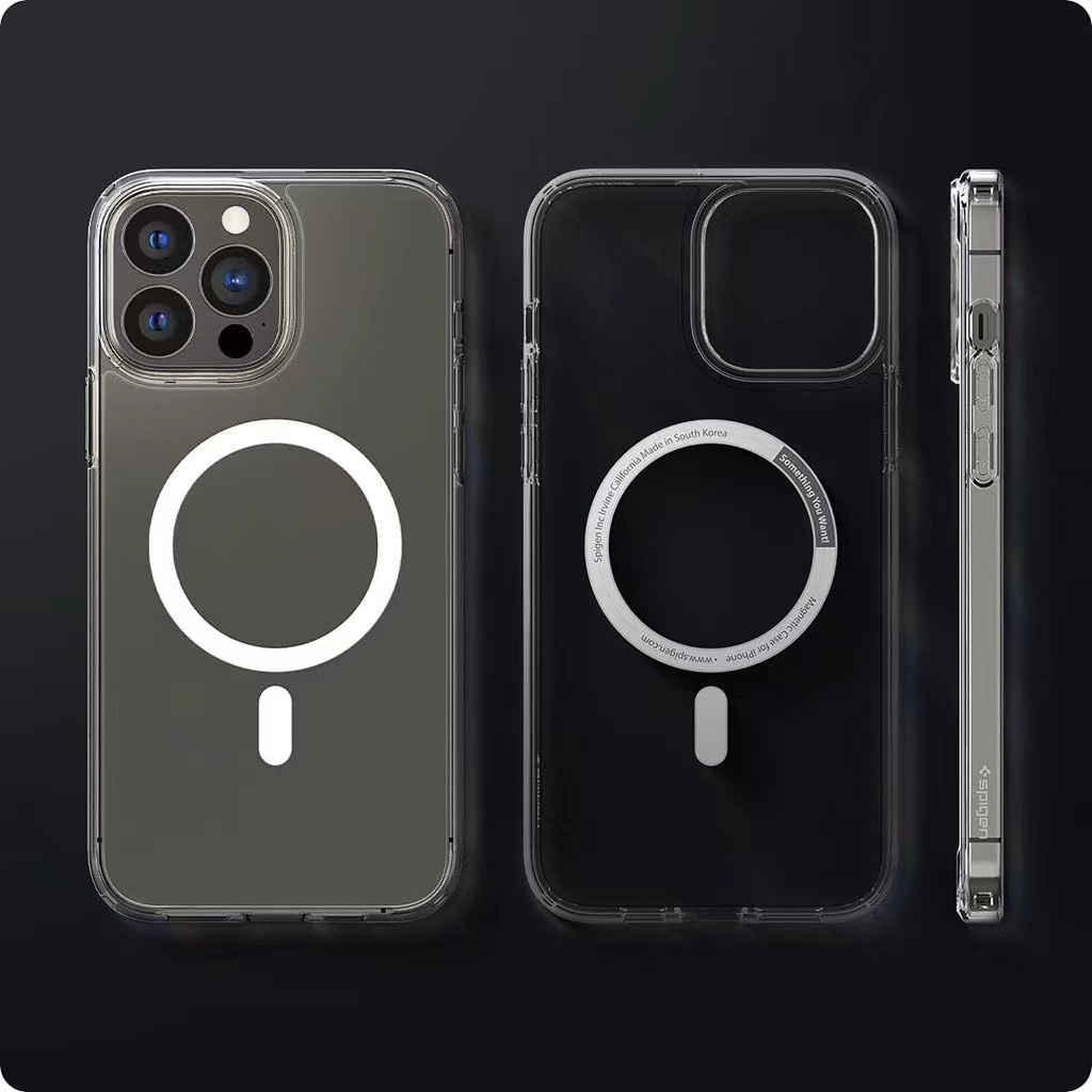 SPIGEN Ốp Điện Thoại Siêu Mỏng Kết Hợp Nam Châm Chống Sốc Cho iPhone 14 Pro max 14 Plus 13 Pro max 12 Pro max