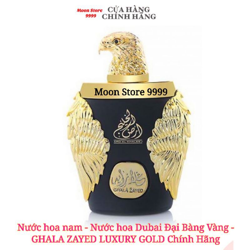 Nước hoa Dubai Đại Bàng Vàng Ghala Zayed Luxury Gold 100ml, Hương Gỗ Nam tính mạnh mẽ đầy sức hútm