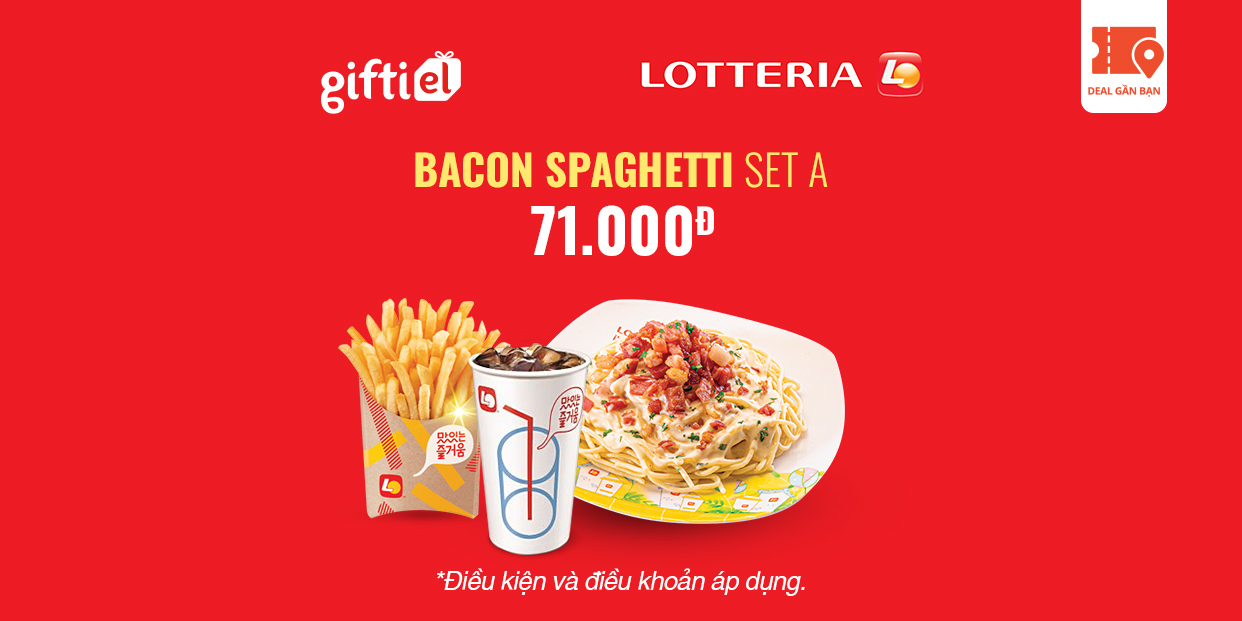 E-Voucher Lotteria Bacon Spaghetti Set A
