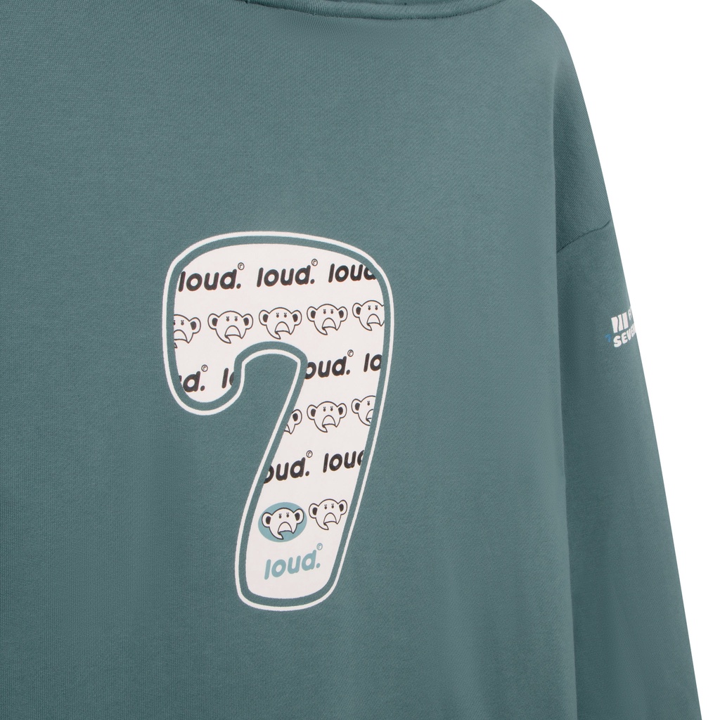 Áo hoodie LOUD Seven Heaven / Xanh mint đậm