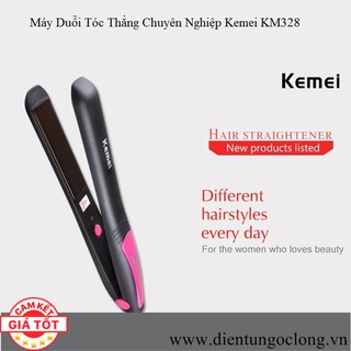 Máy Duỗi Tóc Thẳng Chuyên Nghiệp Kemei KM328