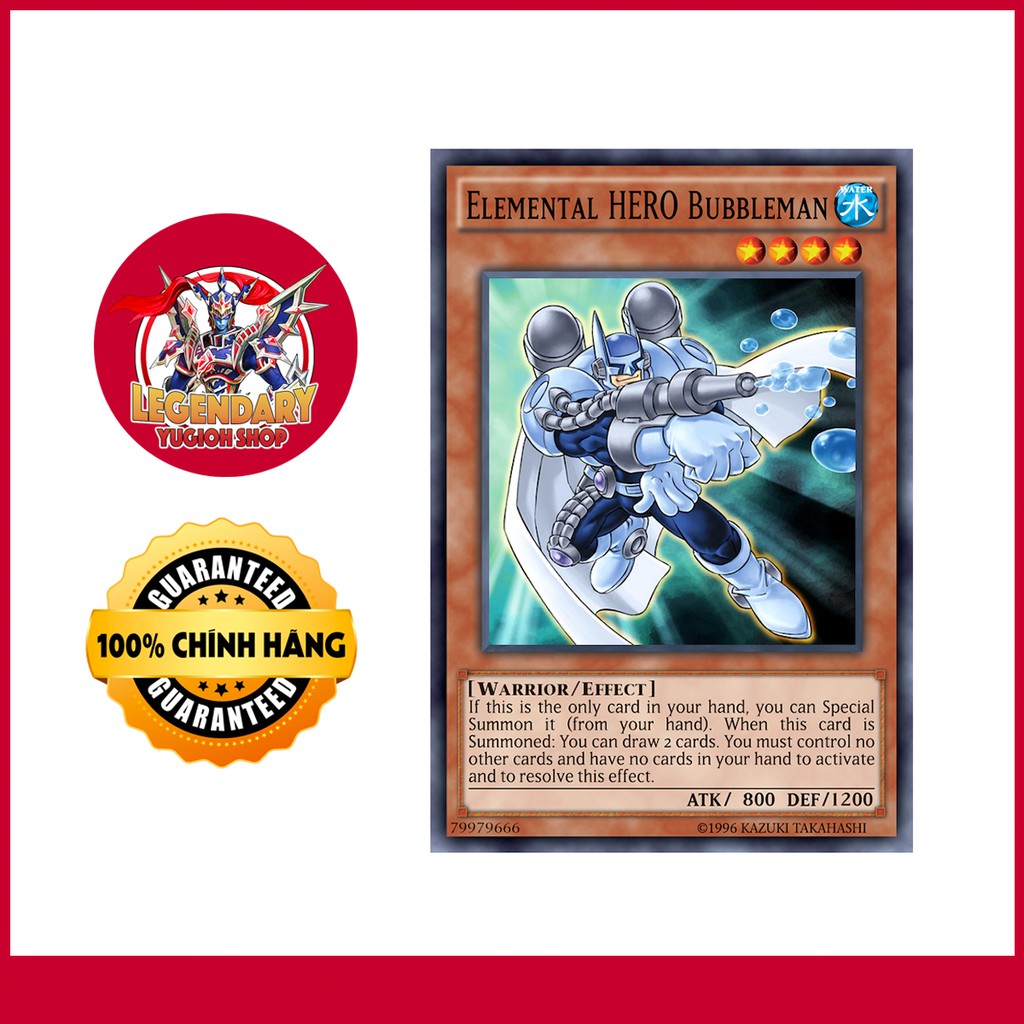 [EN][Thẻ Bài Yugioh Chính Hãng] Elemental Hero Bubbleman