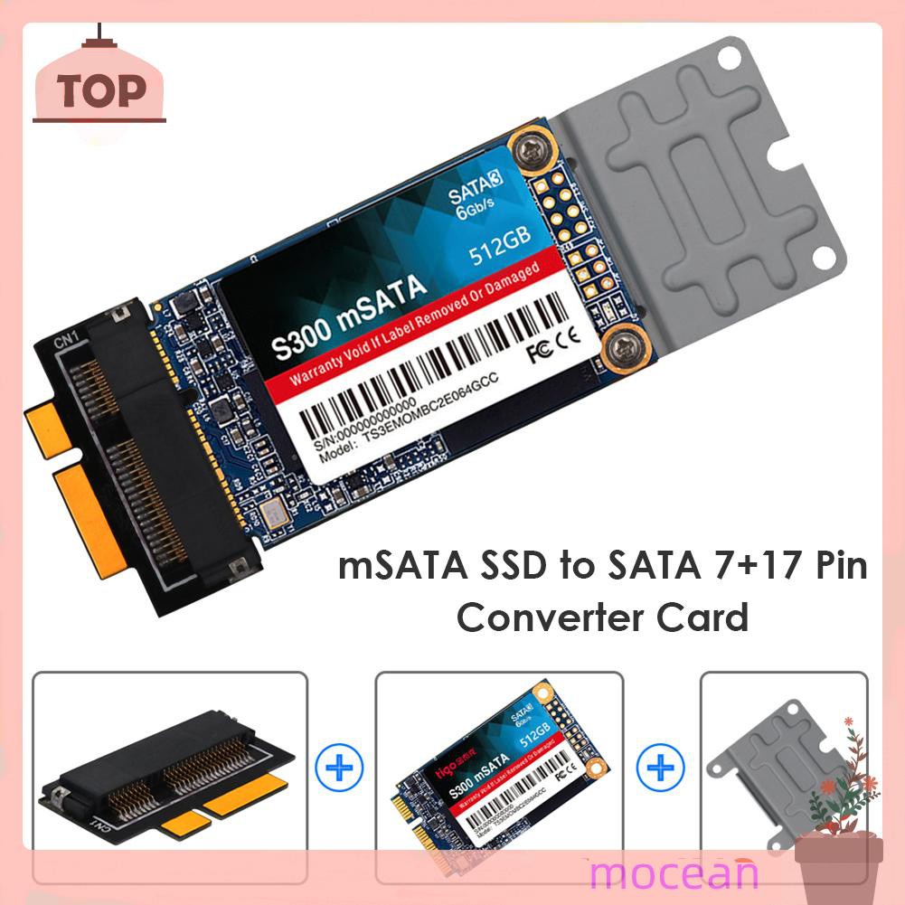 Card Chuyển Đổi Mocean Msata Ssd Sang Sata 7 + 17 Pin Cho Macbook Pro Retina 2012 / Imac