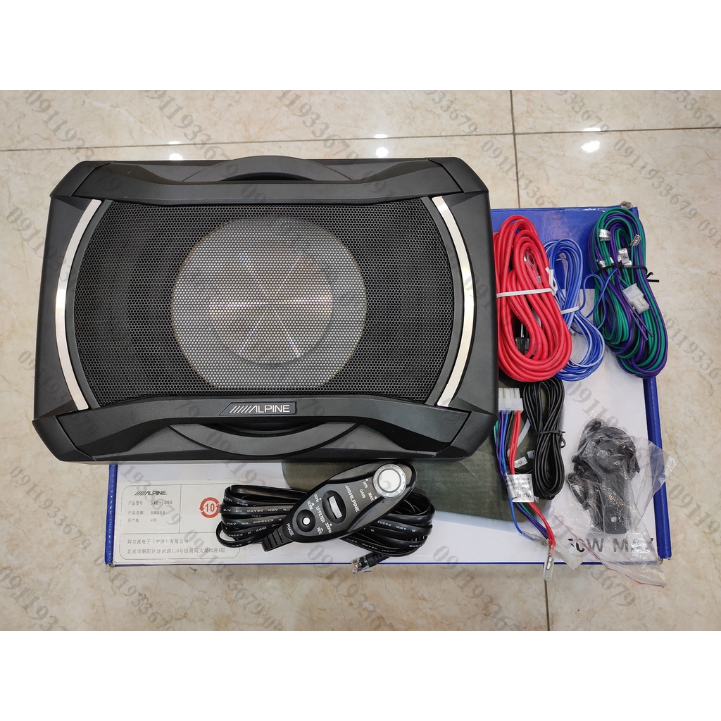 HCM-LOA SUB gầm ghế Alpine SWE-1080 công suất 160W hàng chính hãng bảo hành 12 tháng